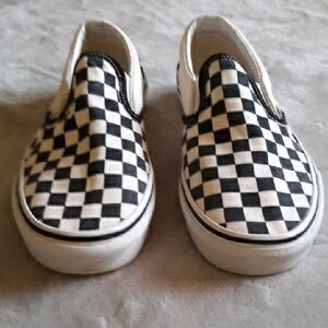 Vans Black and White Checkered Flats